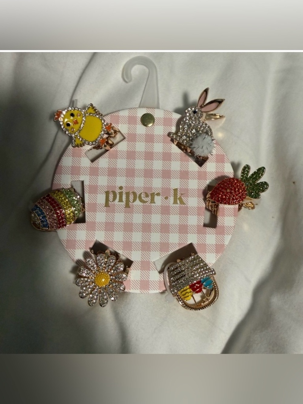 Piper K Mini Hair Clips Easter themed but can be worn all year round. Gorgeous 😍